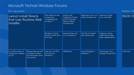 Technet Windows Forum Reader App Released – The Connected World Blog